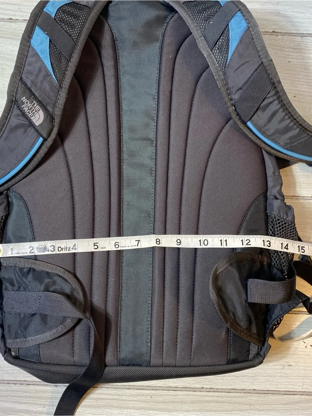 The North Face Borealis Backpack Blue Black Hiking School Travel Daypack Used